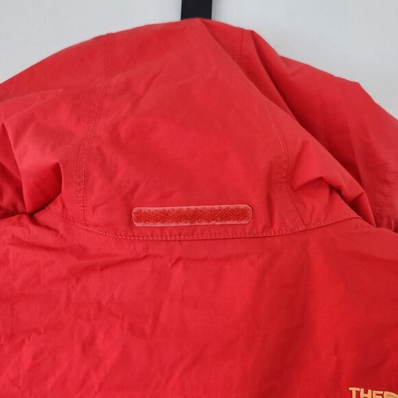The North Face Hyvent Hooded Windbreaker Jacket Coral Orange Packable Hood XS - Picture 10 of 16